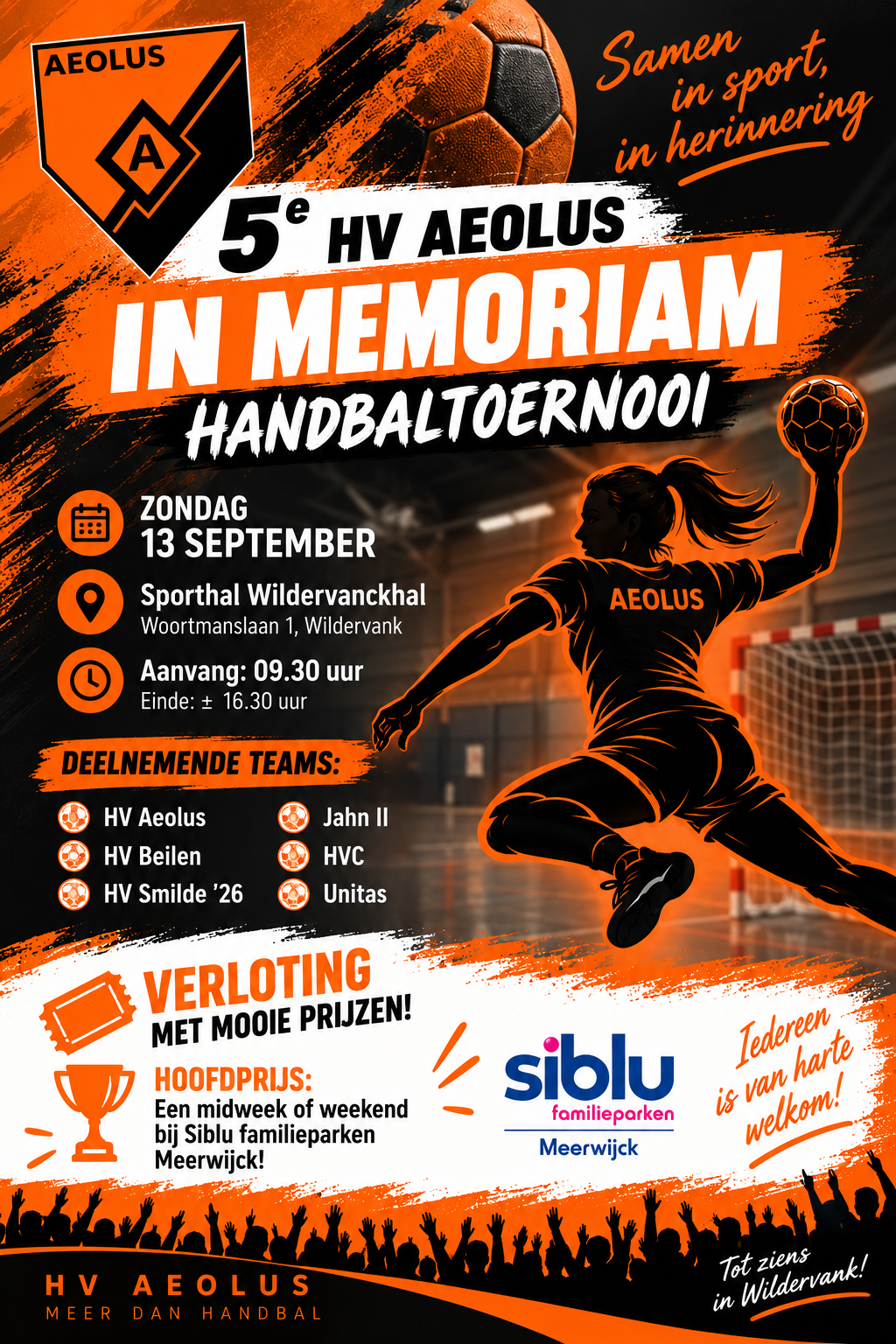 Persbericht – 5e HV Aeolus “In Memoriam” Handbaltoernooi